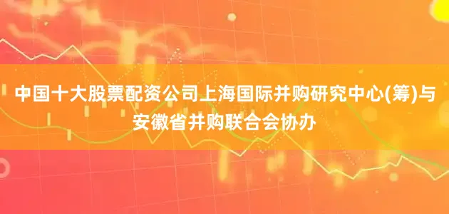 中国十大股票配资公司上海国际并购研究中心(筹)与安徽省并购联合会协办